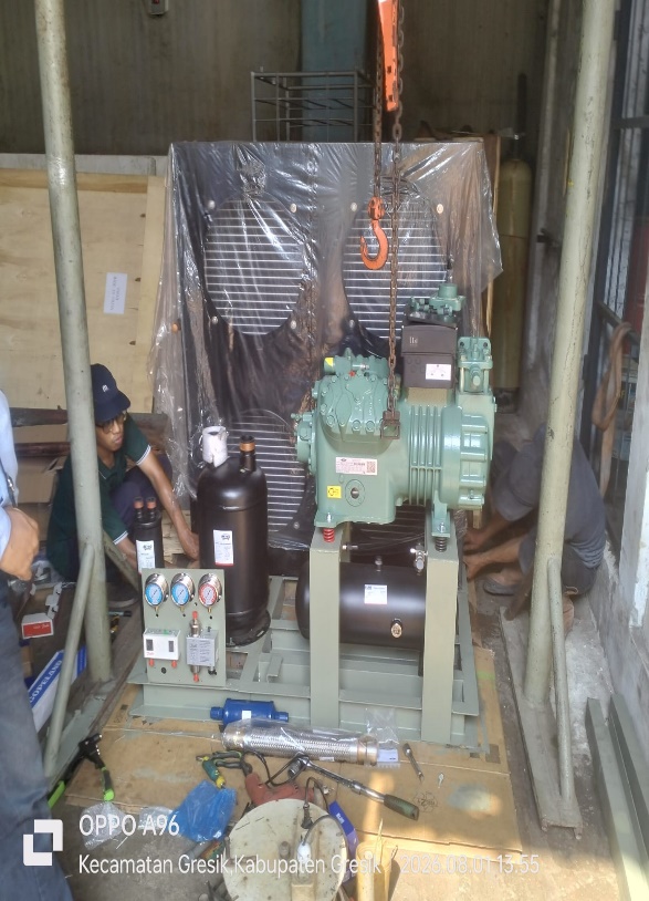 Perakitan unit condensing